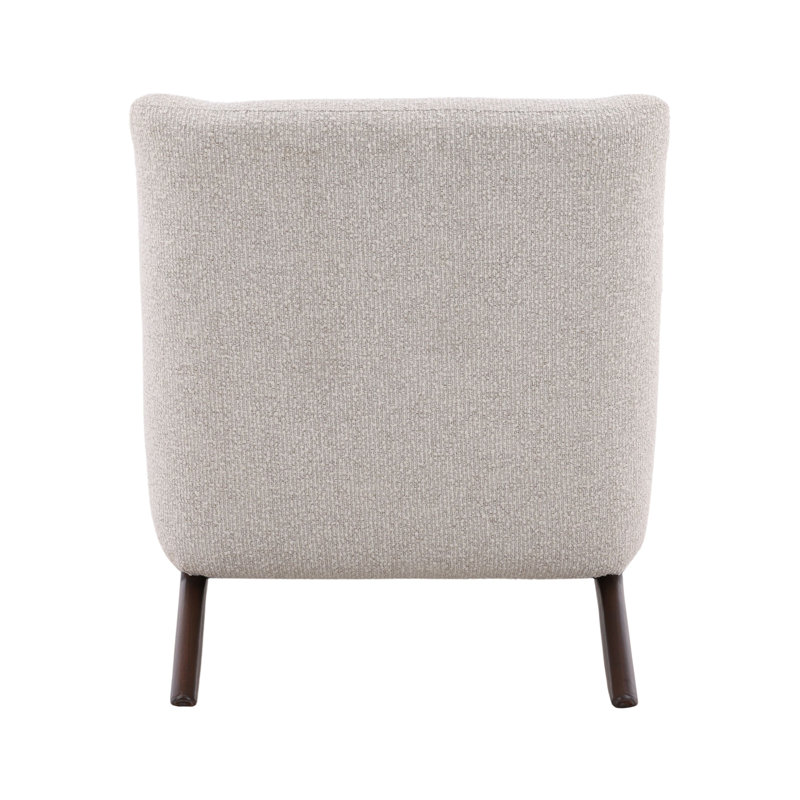 Wesson Boucle Fabric Occasional Chair, Cream