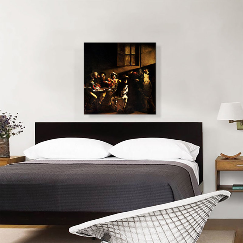 «The Calling Of Saint Matthew 1600», reproduction, H 26 po x l 26 po x P 1,5 po