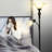71'' Black Torchiere Floor Lamp