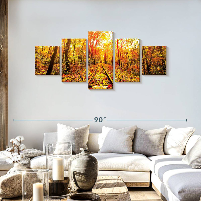 Forest Railway, 30" H x 68" W