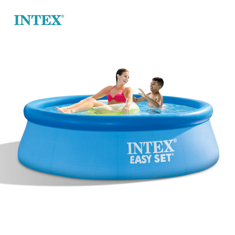 Intex 8-Foot Round Blue Inflatable Above Ground Pool