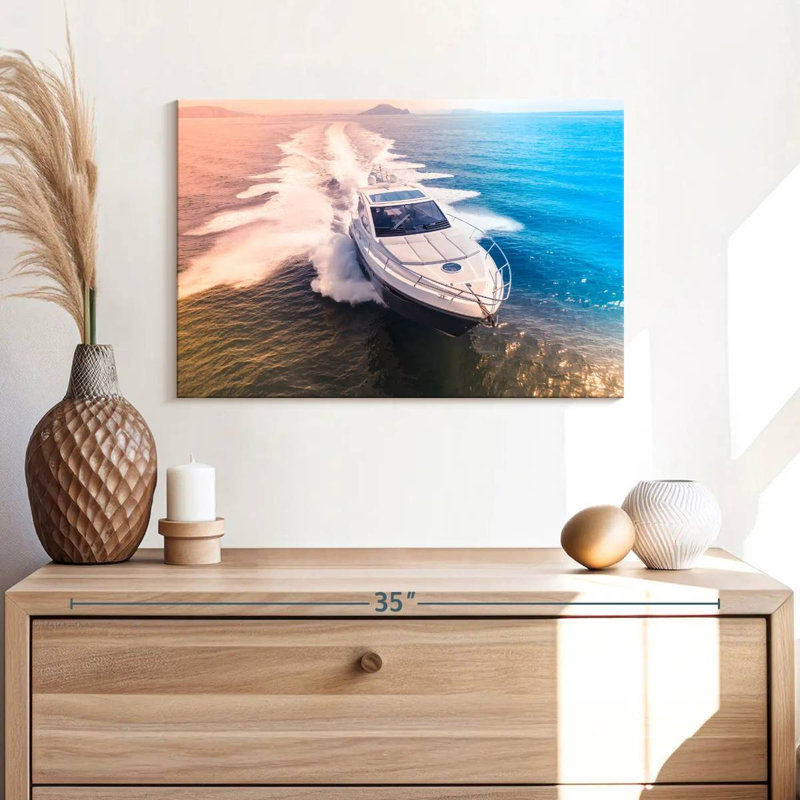 Mehar Speeding Yacht, 16" H x 24" W