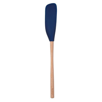 Flex-Core Jar Scraper Wood Handle Deep Indigo