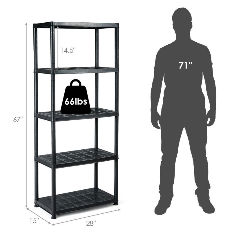 Cerda Plastic, 14.5" H x 28" W x 15" D