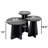 3 Pieces Novelty Nesting Coffee Table-1539622511