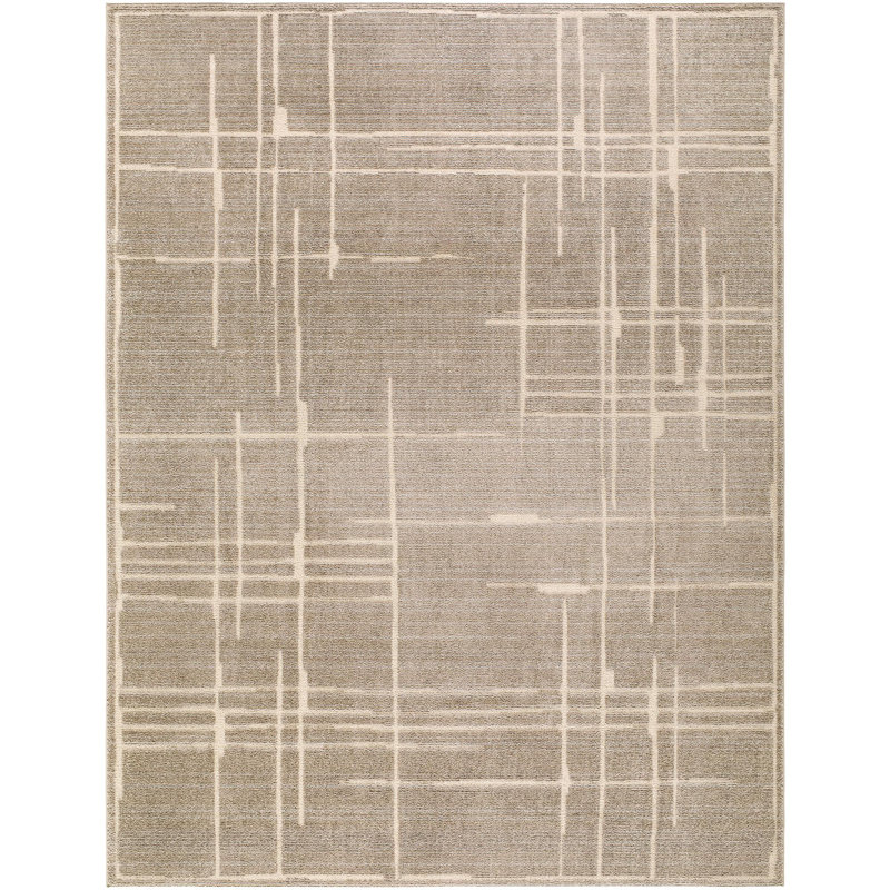 ELLE Decor X Livabliss Alma Machine Woven Rug, Rectangle 7'10" x 10'2", Gray