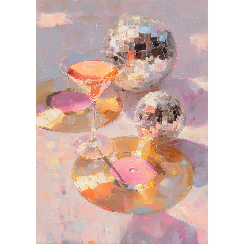 Art mural sur toile Shimmer Cocktail Still Life, H 48 po x l 36 po x P 1,5 po