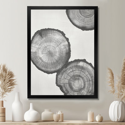 «Grey Celestial Balance», reproduction d'art sur toile encadrée arbres