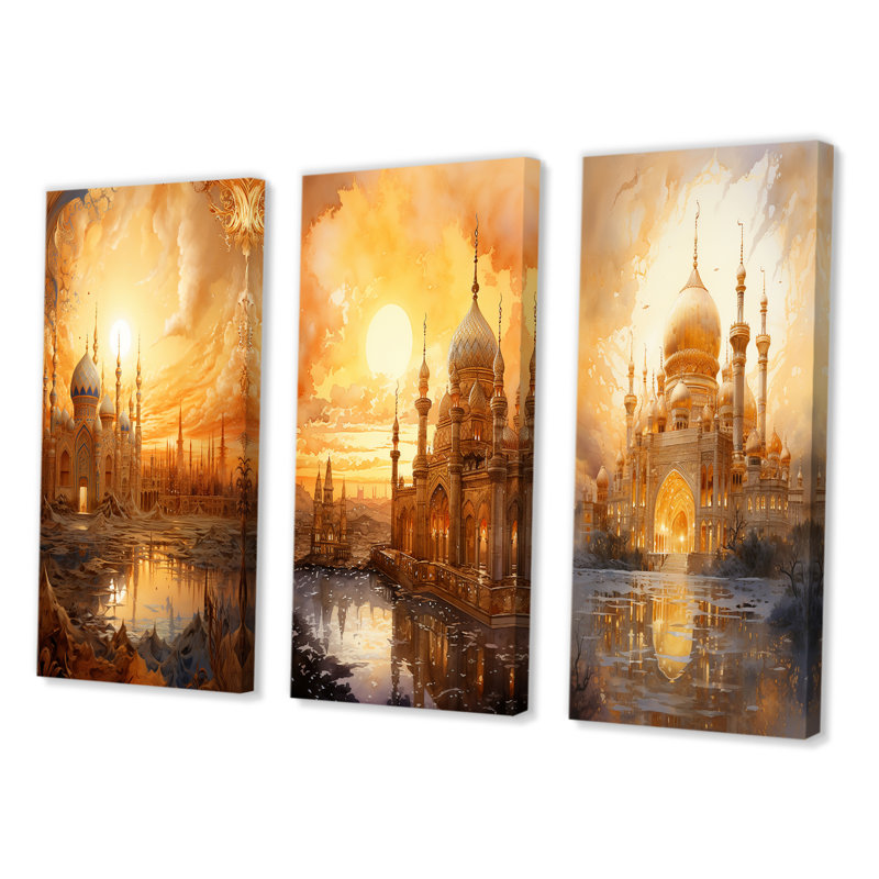 "Illumin Art Divine" - 3 pièces sur toile, Toile tendue, H 40 po x l 60 po