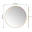Miroir mural rond en métal Adelina-696271326
