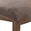 Chaise d'appoint rembourrée brun caillou Bryant