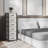 Sorbus 6 Drawers Tall Dresser with Steel Frame, Wood Top & Easy Pull Foldable Fabric Bins, Greige-109748764