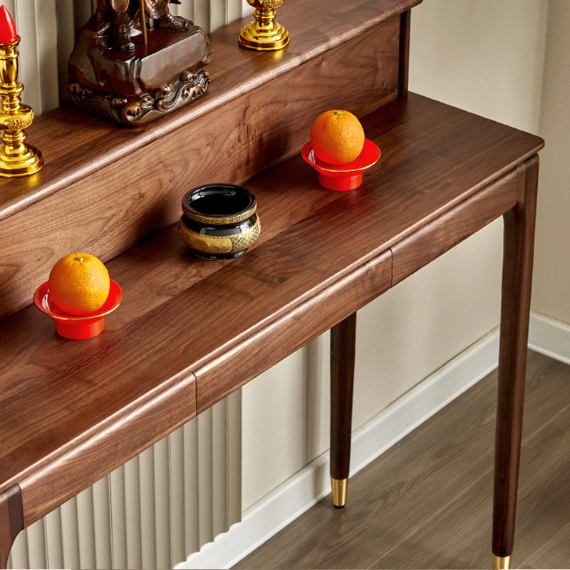 Console en noyer noir, H 40,6 po x l 54,3 po x P 15,7 po