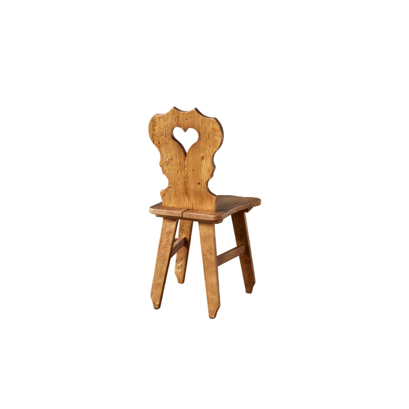 Tyrol Accent Chair - Clover Cutout - Natural, Natural, Heart