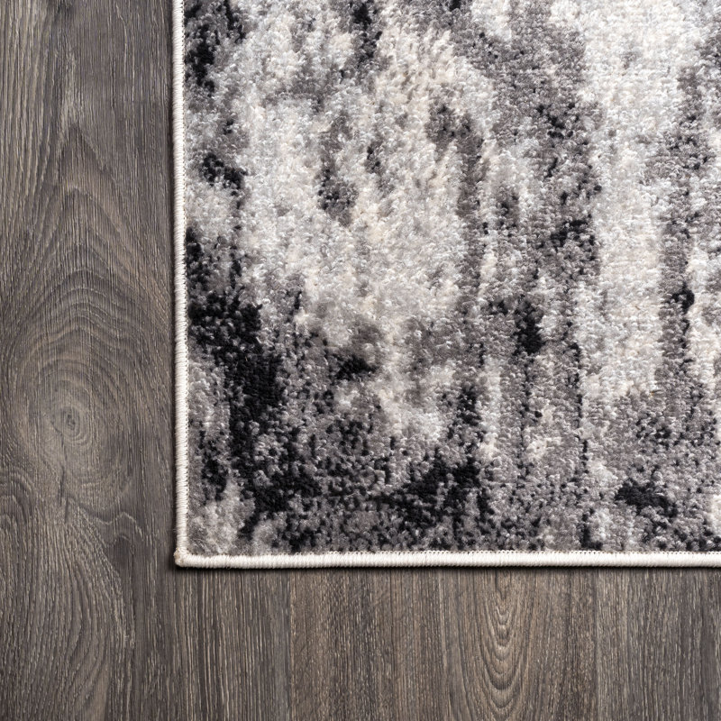 Tapis gris / crème Storm, Rectangle 5 pi 3 po x 7 pi 6 po