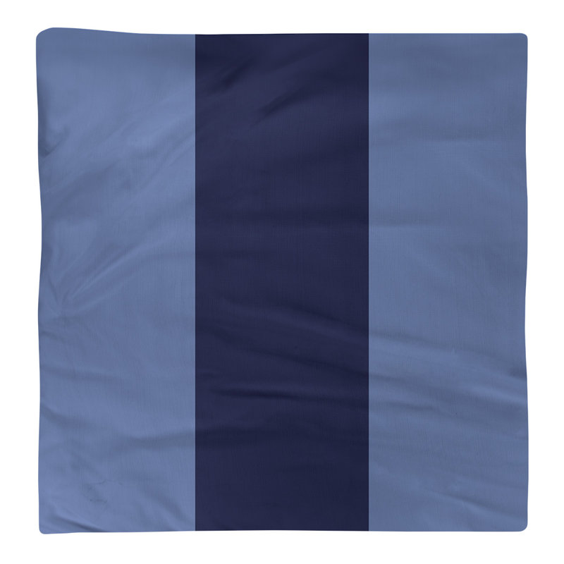 Memphis Striped Square Napkin, 22" W x 22" L, Basketball Blue/Basketball Navy/Basketball Blue, Polyester