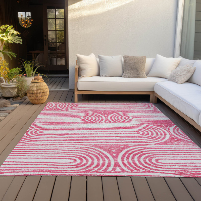 Tapis intérieur / extérieur Kinslee, Rectangle de 10 pi x 14 pi