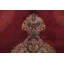 Tapis traditionnel bourgogne à motif géométrique 7 x 10