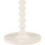 Table d'appoint ronde blanche cassée à piédestal