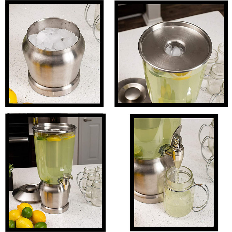 192 oz. Distributeur de boissons, H 18 po x l 10 po x P 9 po