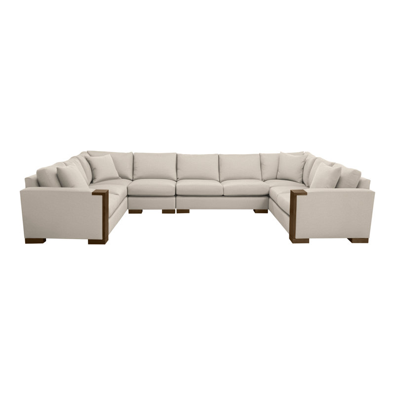 Michael Weiss 4-Piece Abingdon Sectional, Nadia Steam, Havana