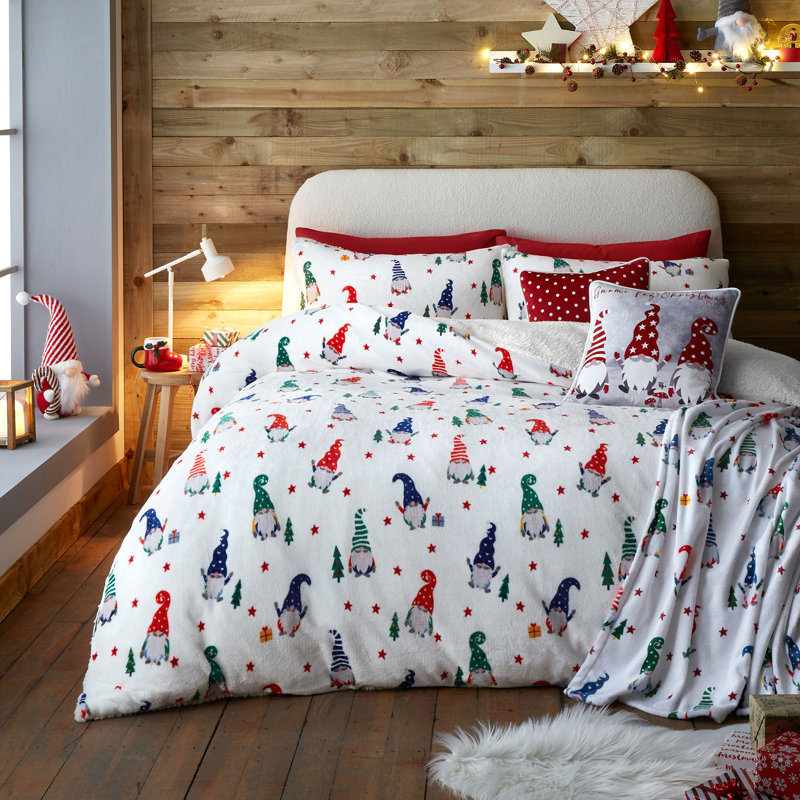 Festive Gonks Throw Blanket