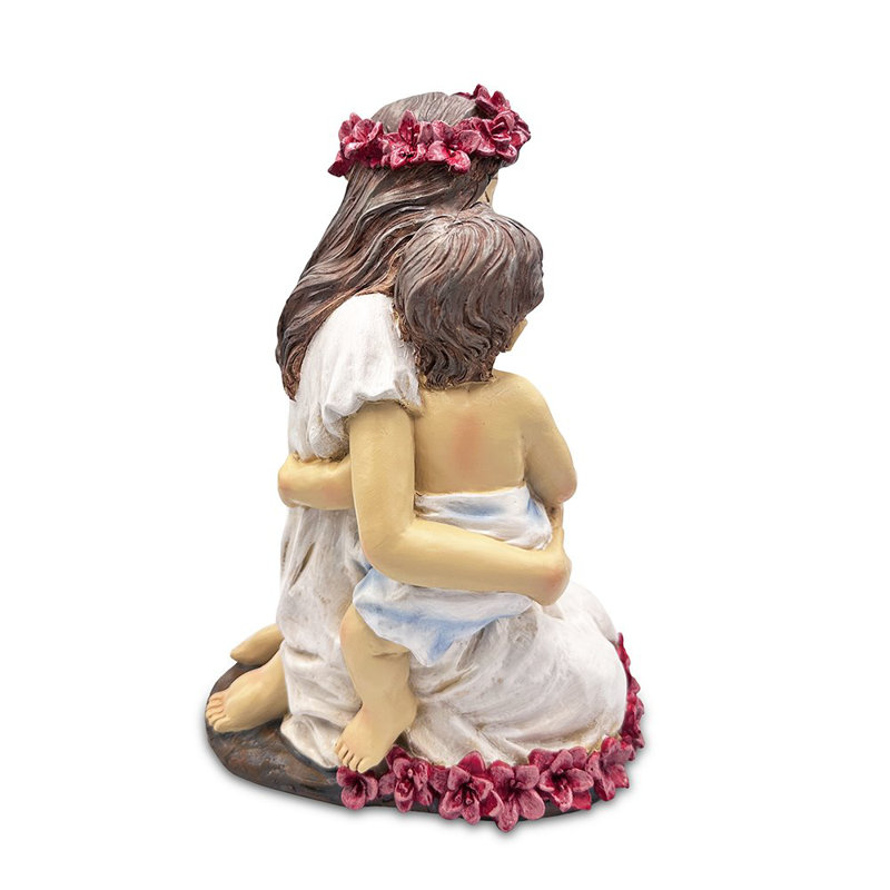 Figurine de la mère d'une étreinte, décoration de table enfant et maman de 8 po