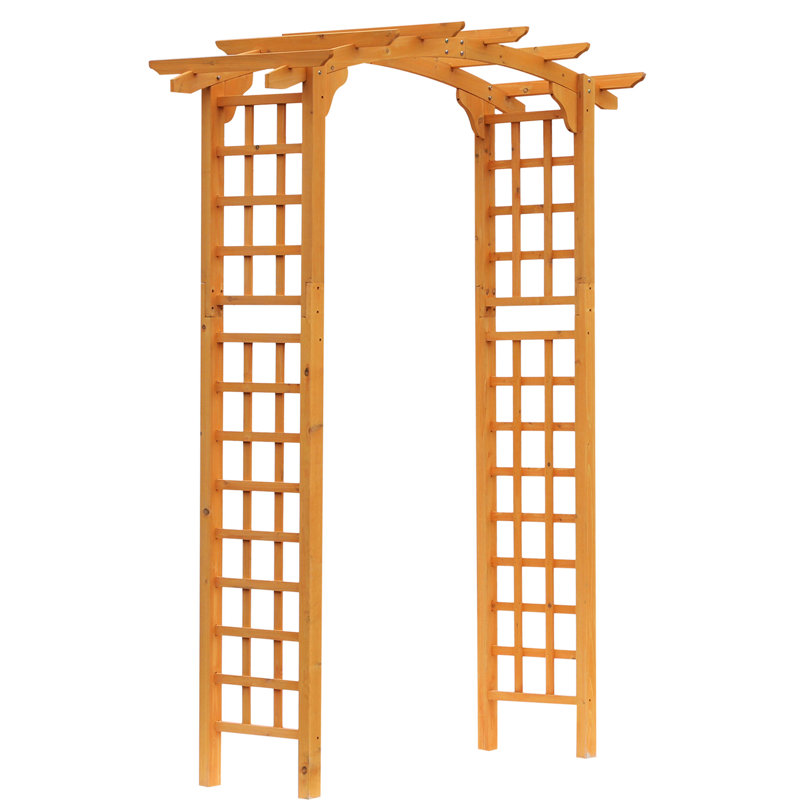 Arche en treillis de 229 cm (90 po) - Transformez votre cour arrière en un magnifique jardin en bois - Un choix décoratif extérieur
