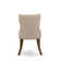 Geib Rubberwood Dining Table Set - Parsons Chairs with Linen Fabric Seat - Rectangular Kitchen Table