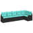Structure noire / Coussin bleu est en rupture de stock
