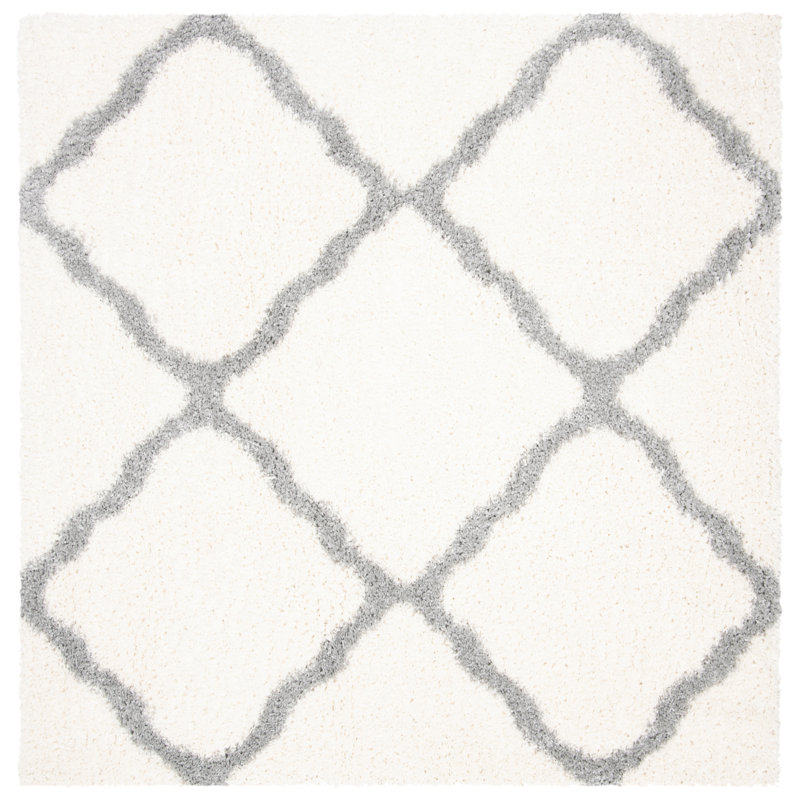 Lamoreaux Shag Performance Geometric Rug, Square 6'7"