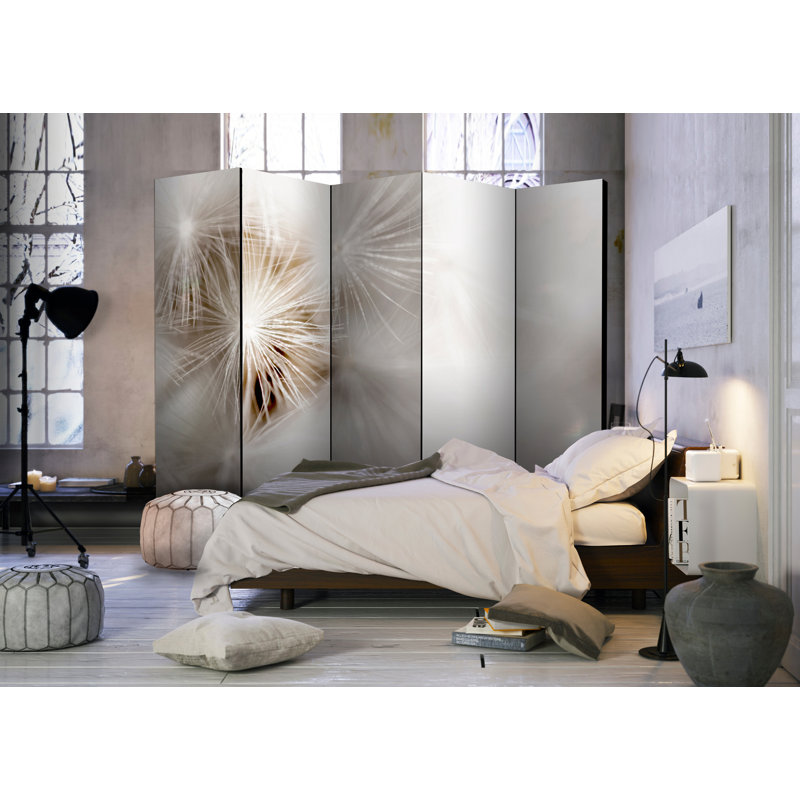 225cm W x 172cm H 5 - Panel  One Sided Room Divider Folding Room Divider