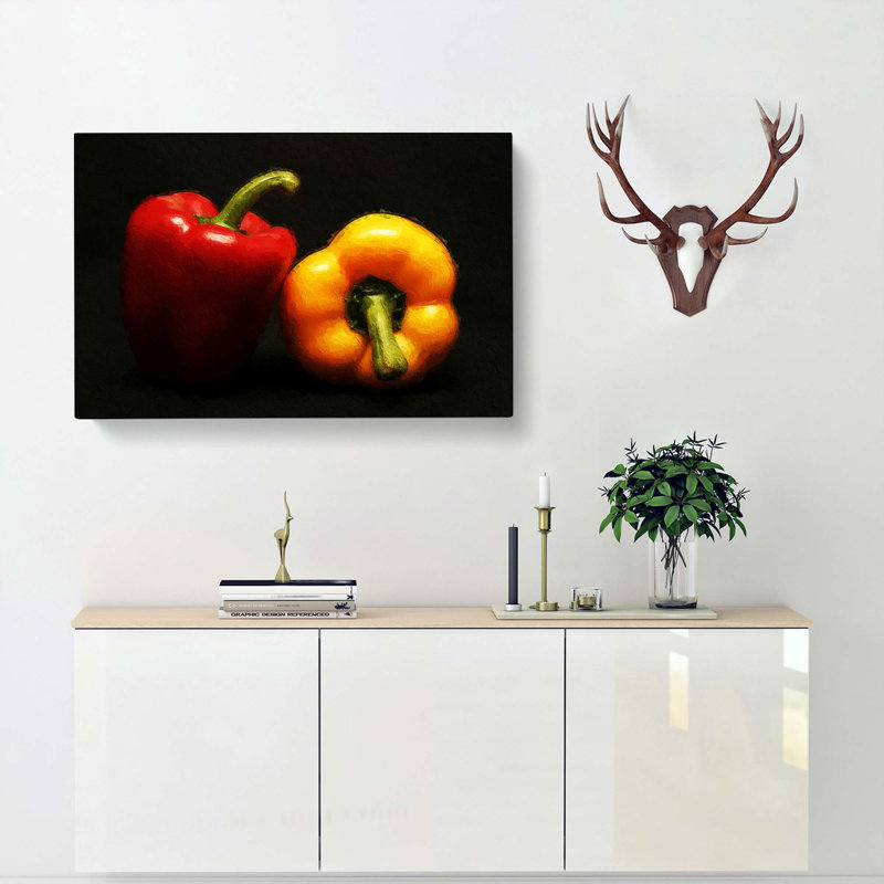 Bell Pepper - Wrapped Canvas Print, 40cm H x 60cm W x 3cm D