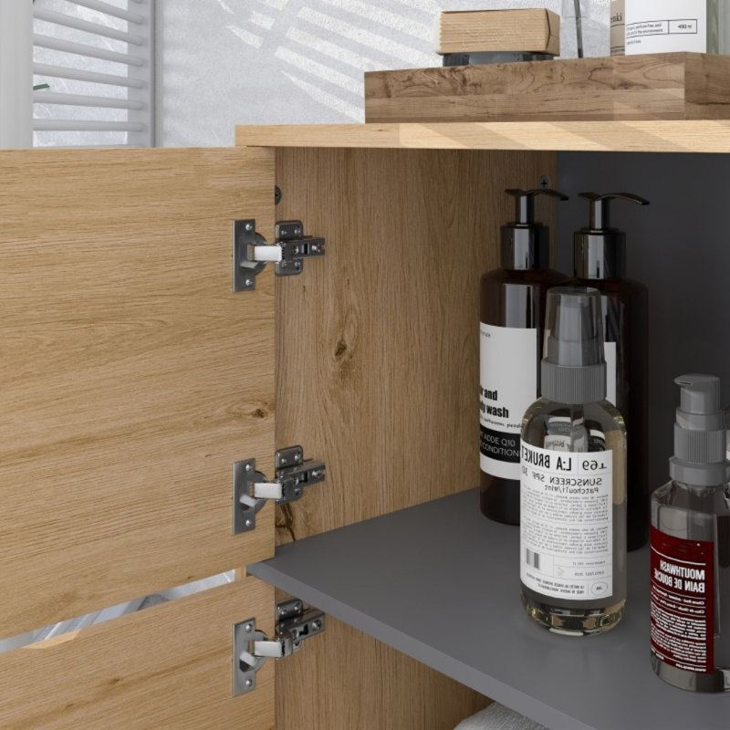 Engineered Wood Freestanding Bathroom Cabinet