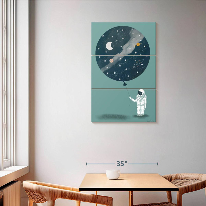 Ashelle astronaute ballon, H 57 po x l 36 po