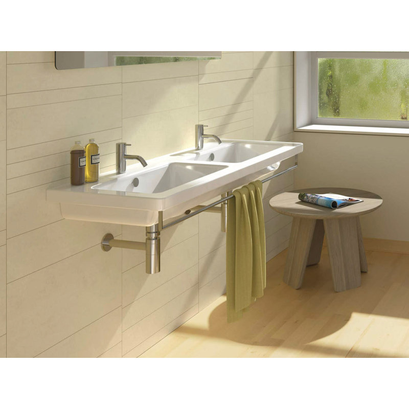 New Light 125 49.21'' L Bathroom Sink, 8" Centers