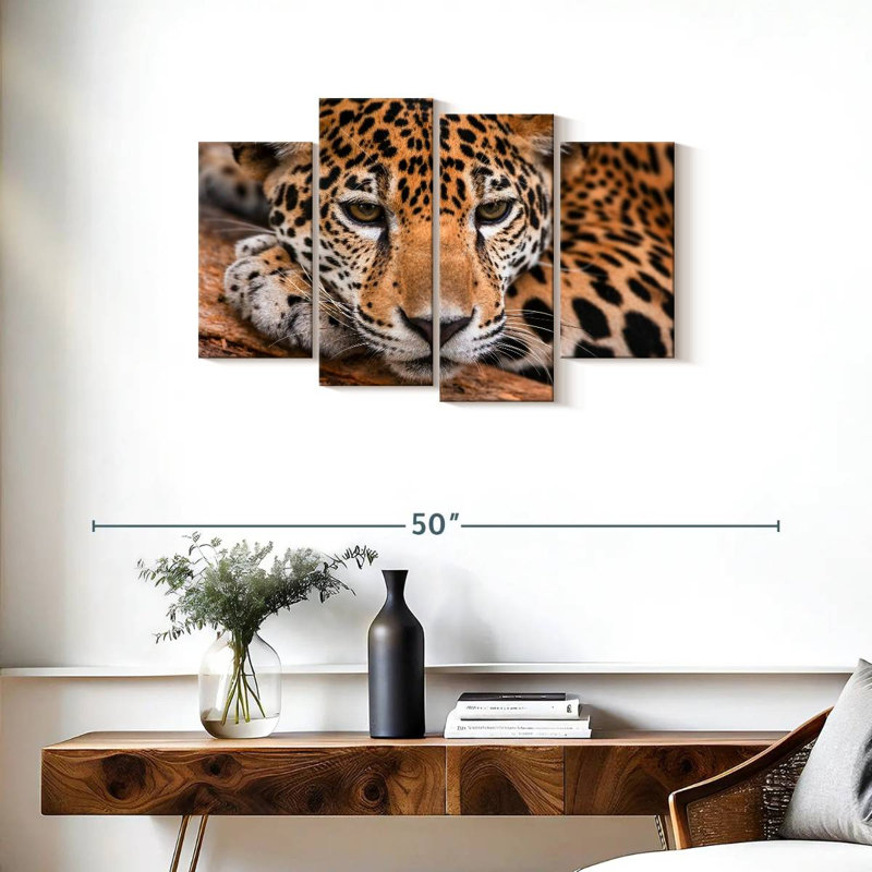 Brampt Jaguar In Belize, 22" H x 36" W
