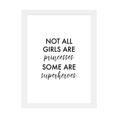 All Girls are Superheroes-impression d’art textuel