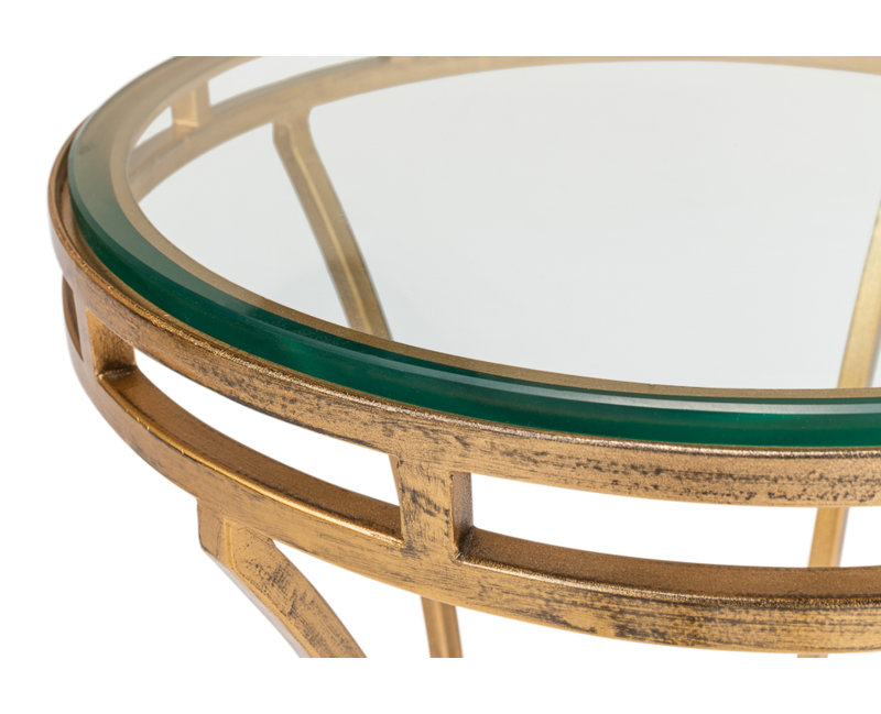 Schlegel Glass Tray Top End Table