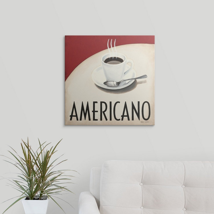 «Cafe Moderne III», impression, H 20 po x l 20 po x P 1,5 po, Toile