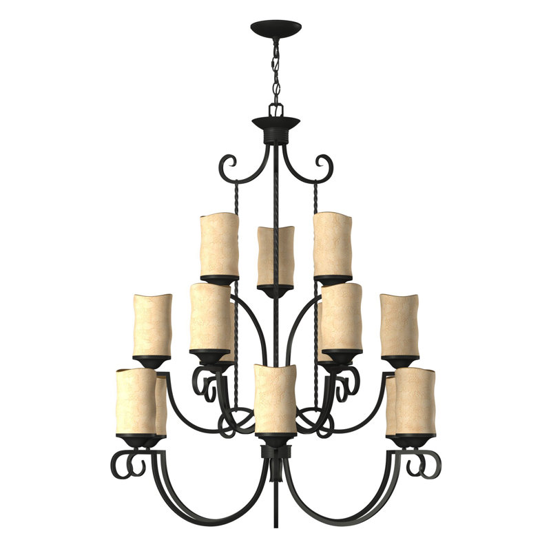 Casa 15 Light Shaded Chandelier