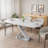 Modern Dining Table, Extendable Dining Table With Crossed Base, Large Dining Table