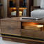 Table basse en bois massif noyer noir-105170598