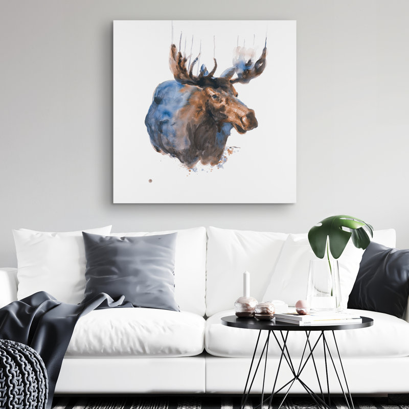 Abstract moose - 32"x32" art on canvas
