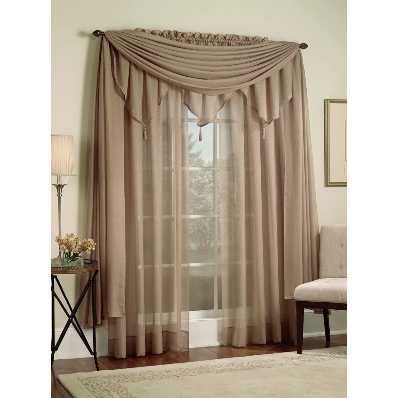 Oakden Semi Sheer Window Scarf Single Panel