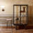 Black Solid Wood+Tempered Glass Display Cases-120927942