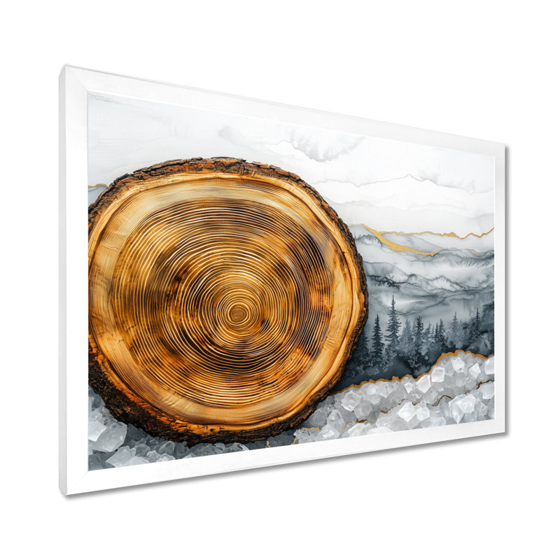 Graviela - Landscapes Wall Art, H 34 po x l 44 po, Avec cadre, Blanc