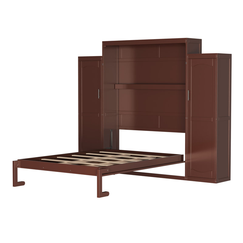 Armoire avec armoires Murphy, Grand, Noyer
