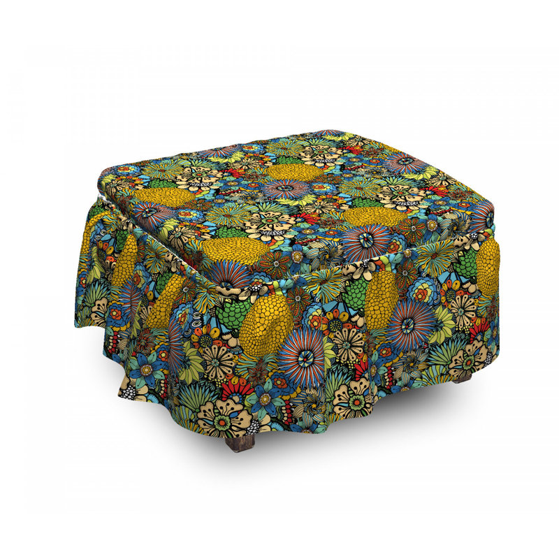 Housse pour fantaisiste florist doodle repose-pieds