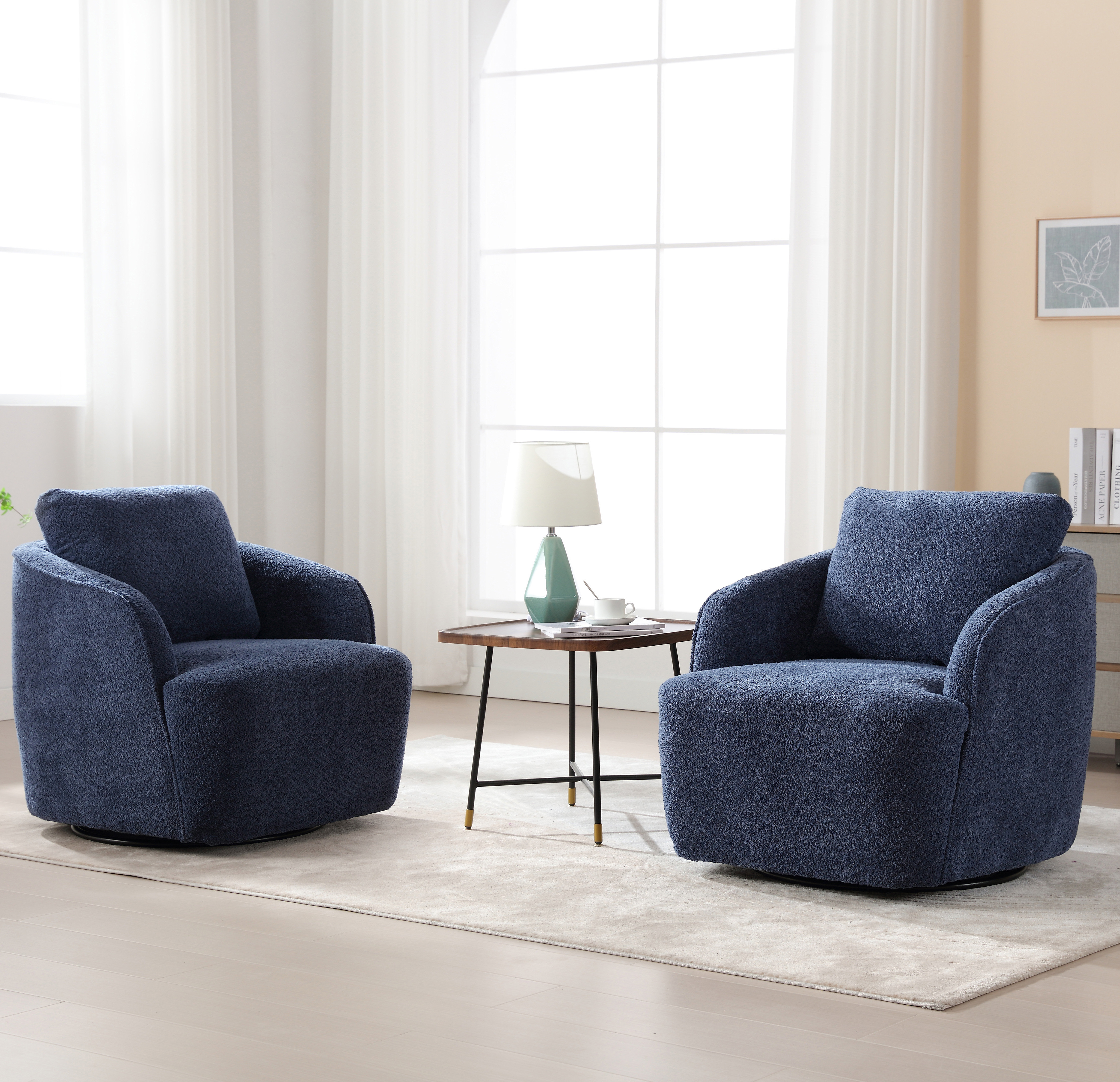 Yifeng Upholstered Swivel Barrel Chair & Reviews | Wayfair